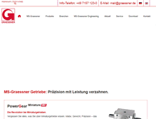 Tablet Screenshot of graessner.de